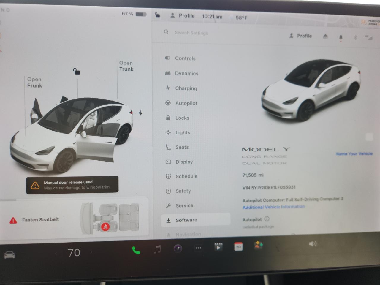 2020 Tesla Model Y VIN: 5YJYGDEE1LF055931 Lot: 93655545