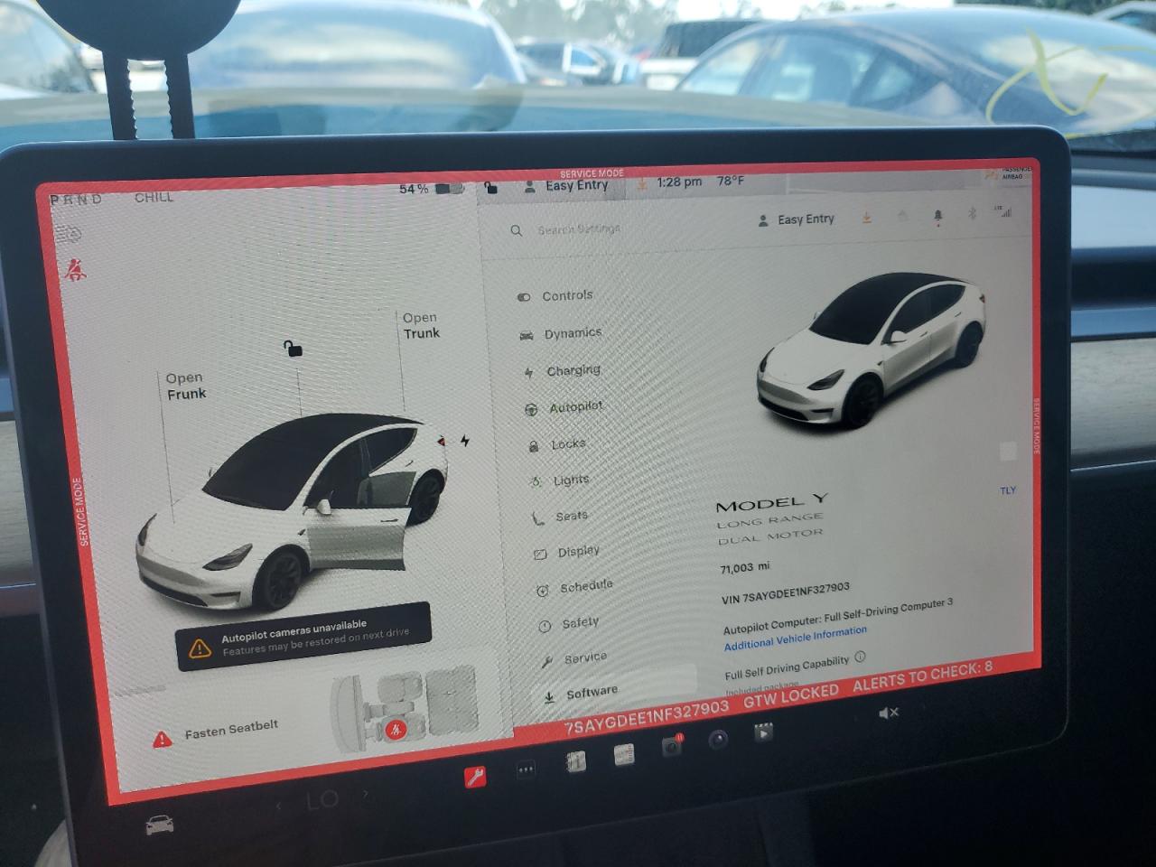 2022 Tesla Model Y VIN: 7SAYGDEE1NF327903 Lot: 91265635