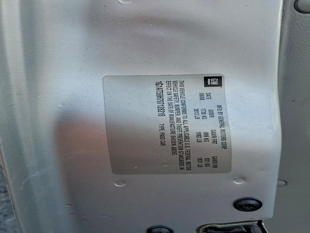 2009 Chevrolet Cobalt Lt VIN: 1G1AT58H797128218 Lot: 94385715