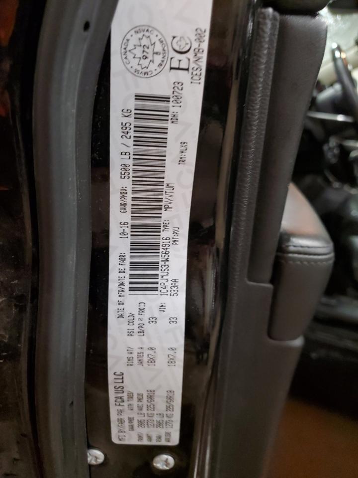 2017 Jeep Cherokee Overland VIN: 1C4PJMJS3HW564916 Lot: 92181315