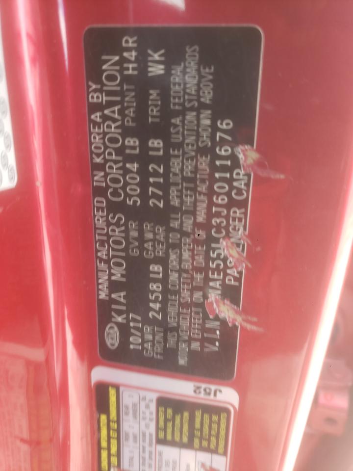 2018 Kia Stinger Gt2 VIN: KNAE55LC3J6011676 Lot: 93511915