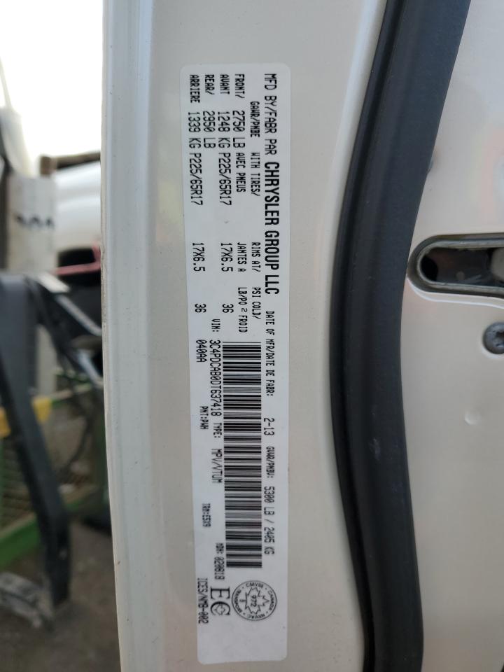 2013 Dodge Journey Se VIN: 3C4PDCAB0DT637418 Lot: 93020545