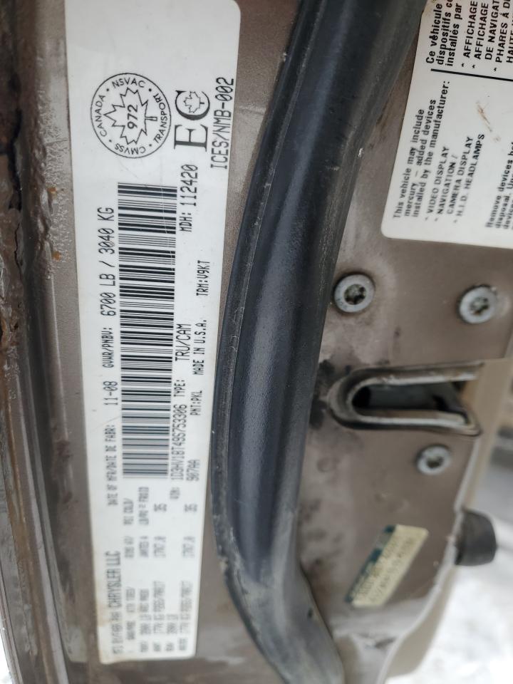 2009 Dodge Ram 1500 VIN: 1D3HV18T49S753306 Lot: 91819525