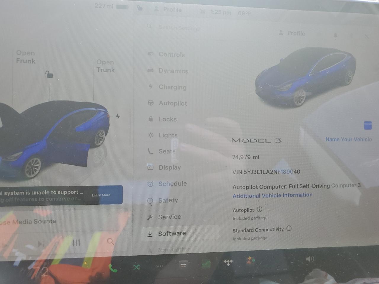 2022 Tesla Model 3 VIN: 5YJ3E1EA2NF189040 Lot: 90119725