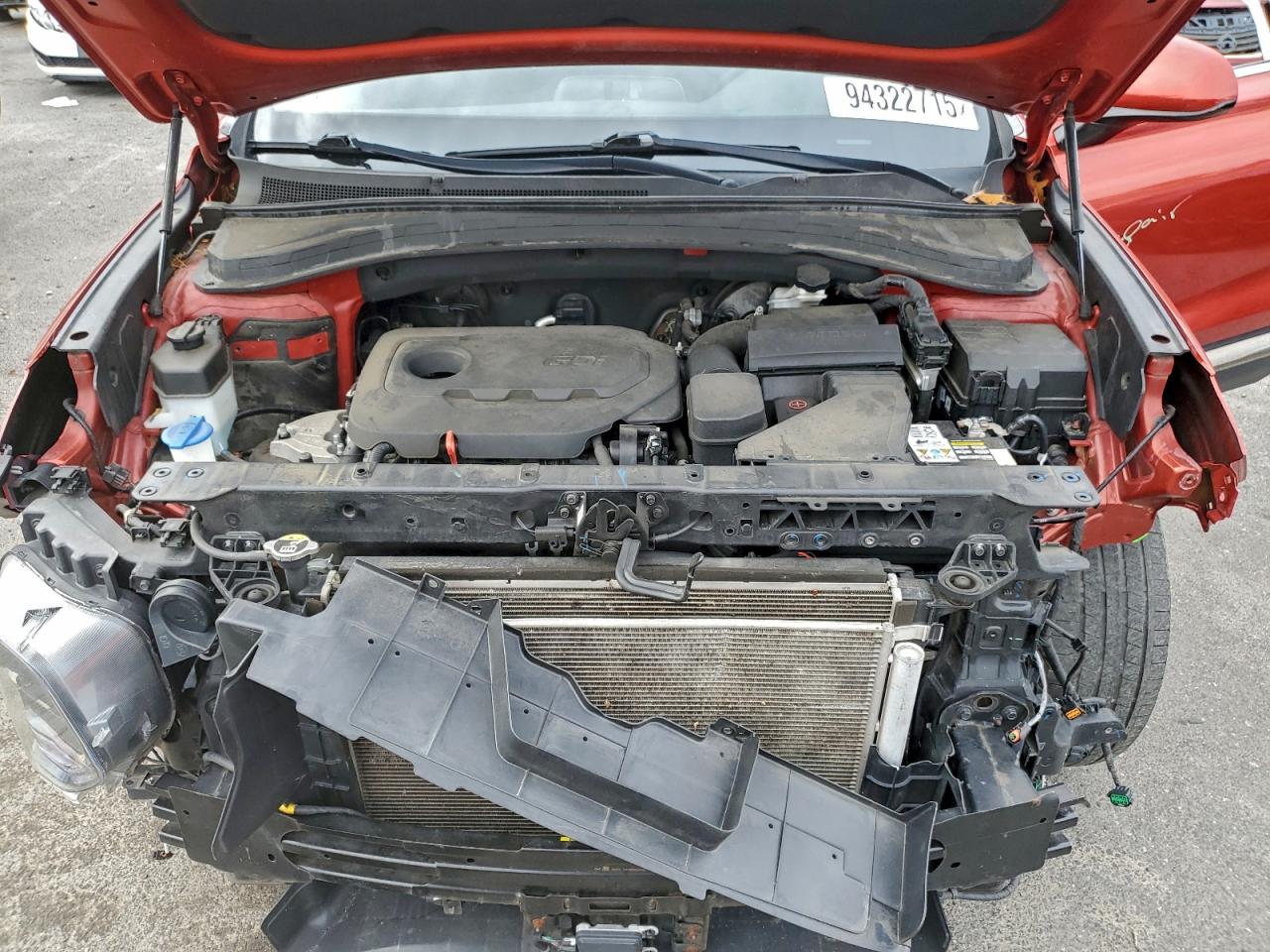 2022 Hyundai Santa Fe Se VIN: 5NMS1DAJ9NH416544 Lot: 94322715