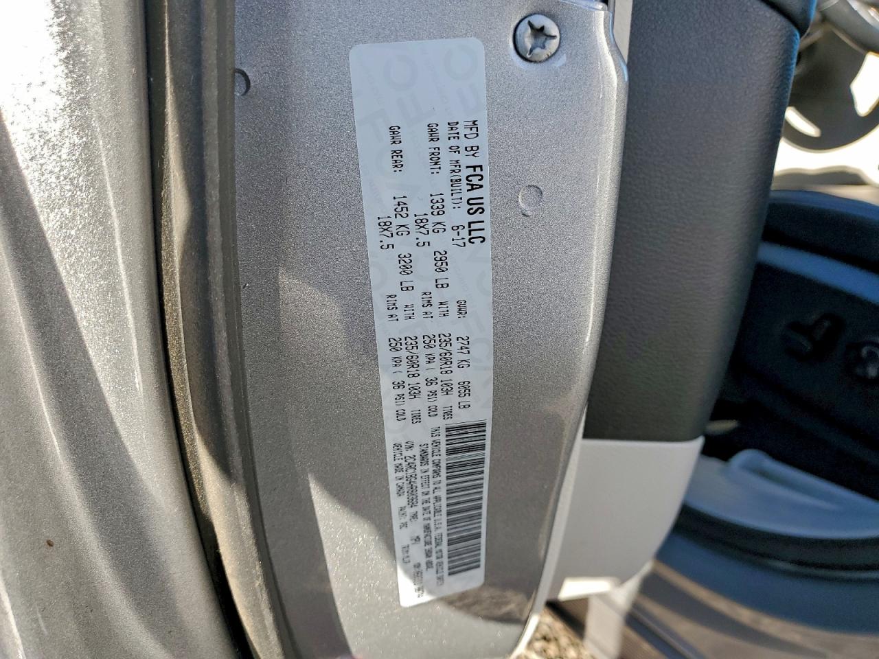 2017 Chrysler Pacifica Touring L VIN: 2C4RC1BG4HR803684 Lot: 93829095