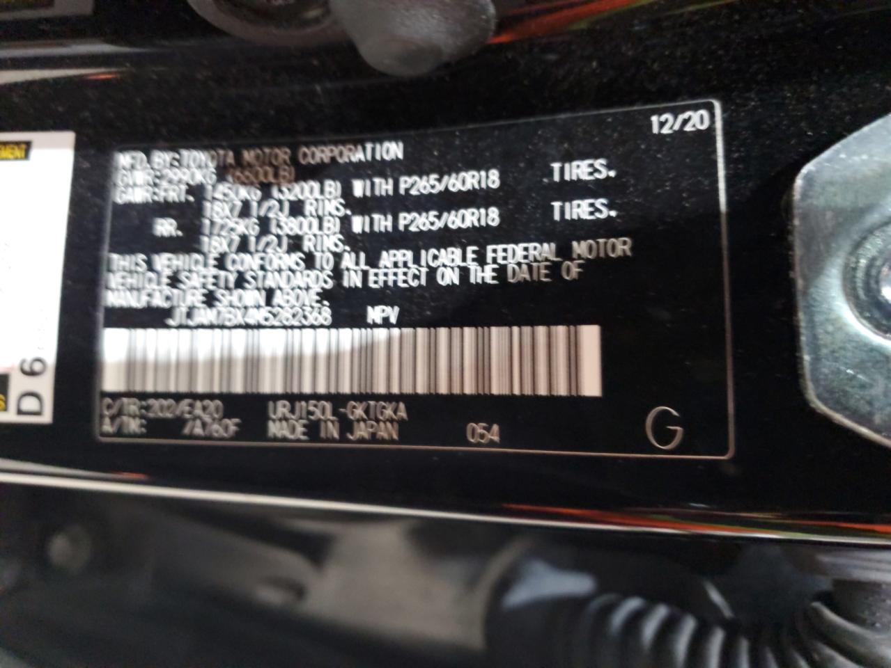 2021 Lexus Gx 460 Premium VIN: JTJAM7BX4M5282368 Lot: 92819455