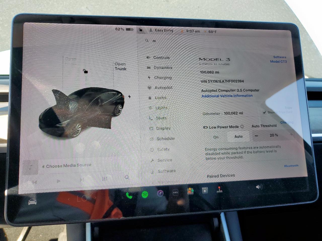 2017 Tesla Model 3 VIN: 5YJ3E1EA7HF002394 Lot: 90858595