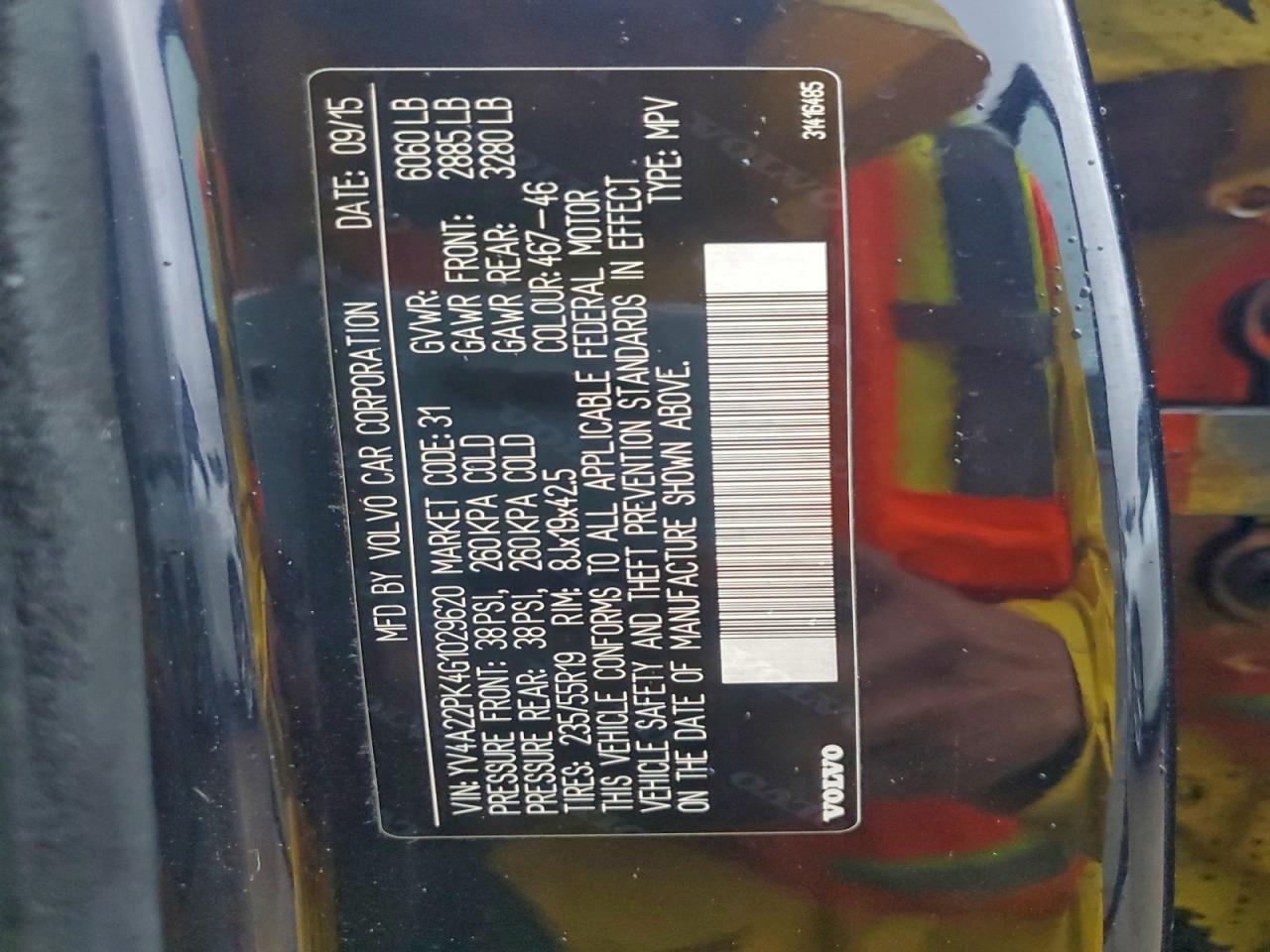 2016 Volvo Xc90 T6 VIN: YV4A22PK4G1029620 Lot: 93133505