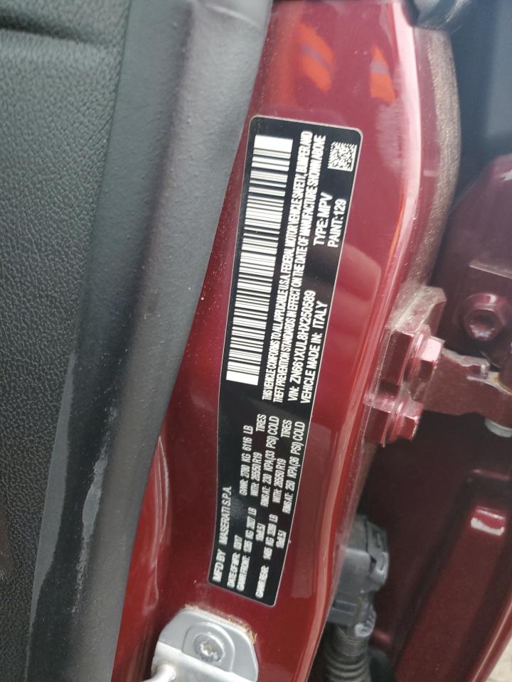 2017 Maserati Levante Luxury VIN: ZN661XUL8HX250589 Lot: 93728655