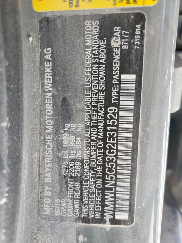 2016 Mini Cooper Clubman VIN: WMWLN5C53G2E31529 Lot: 92296925