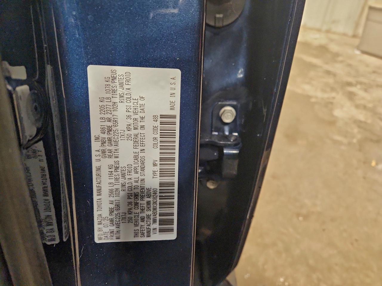 2025 Mazda Cx-50 Premium VIN: 7MMVABDMXSN382460 Lot: 94577235