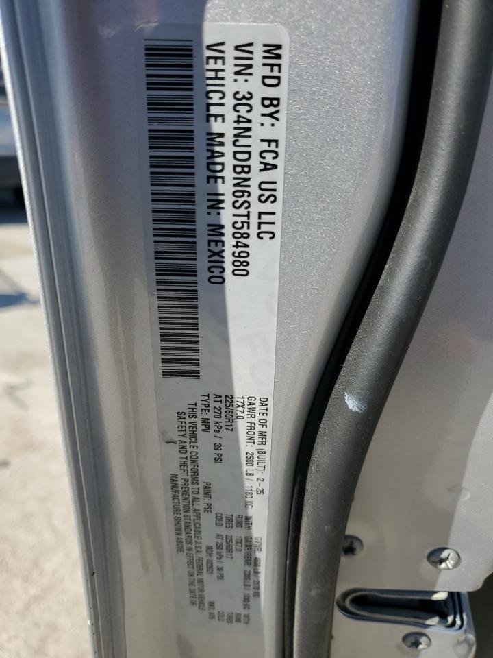 2025 Jeep Compass Latitude VIN: 3C4NJDBN6ST584980 Lot: 91420715