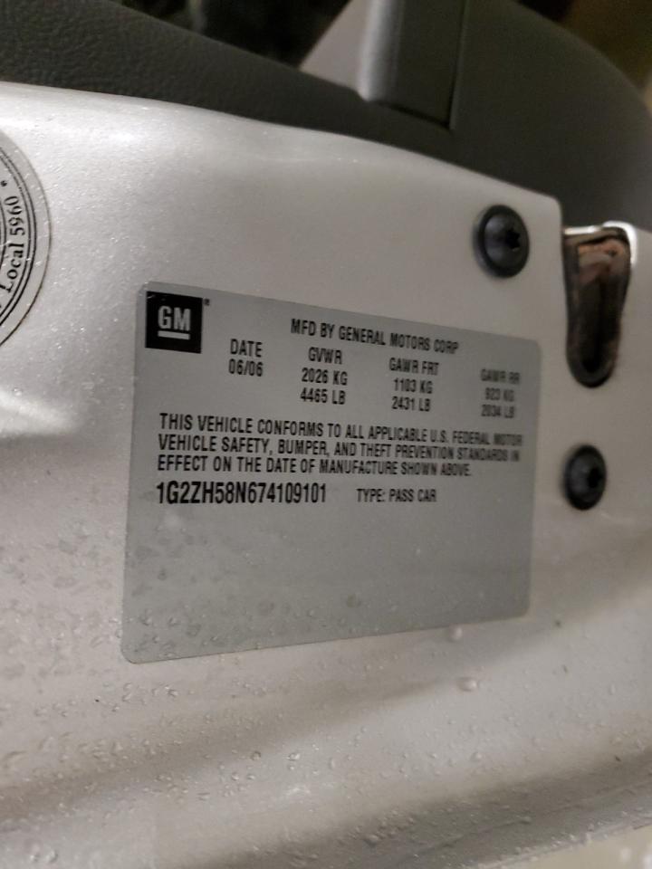 2007 Pontiac G6 Gt VIN: 1G2ZH58N674109101 Lot: 93283225