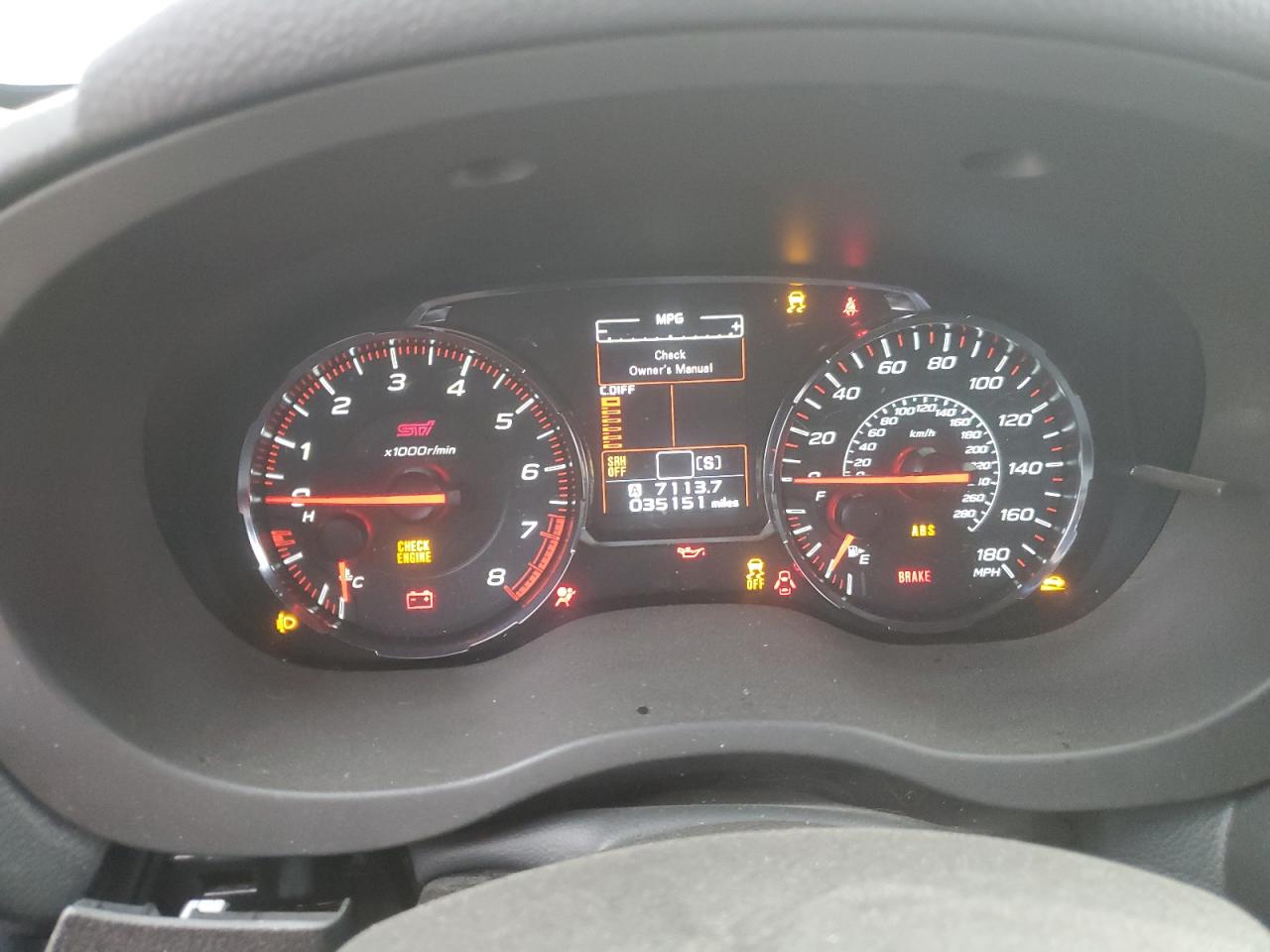 2020 Subaru Wrx Sti VIN: JF1VA2E67L9815913 Lot: 93337565