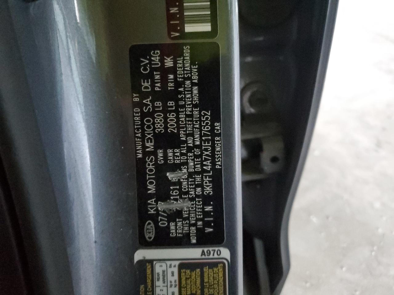 2018 Kia Forte Lx VIN: 3KPFL4A7XJE176552 Lot: 92746685