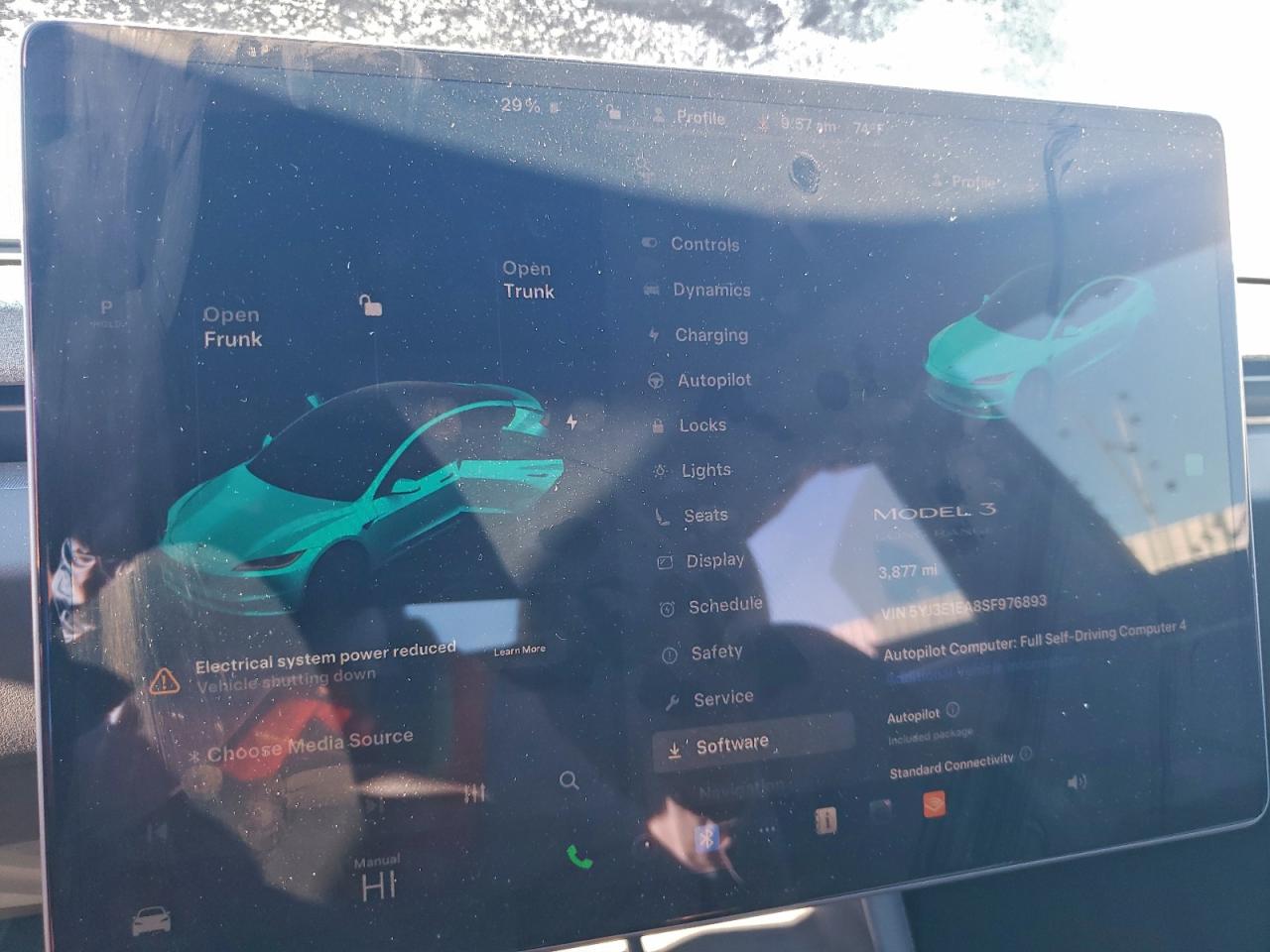 2025 Tesla Model 3 VIN: 5YJ3E1EA8SF976893 Lot: 94480085