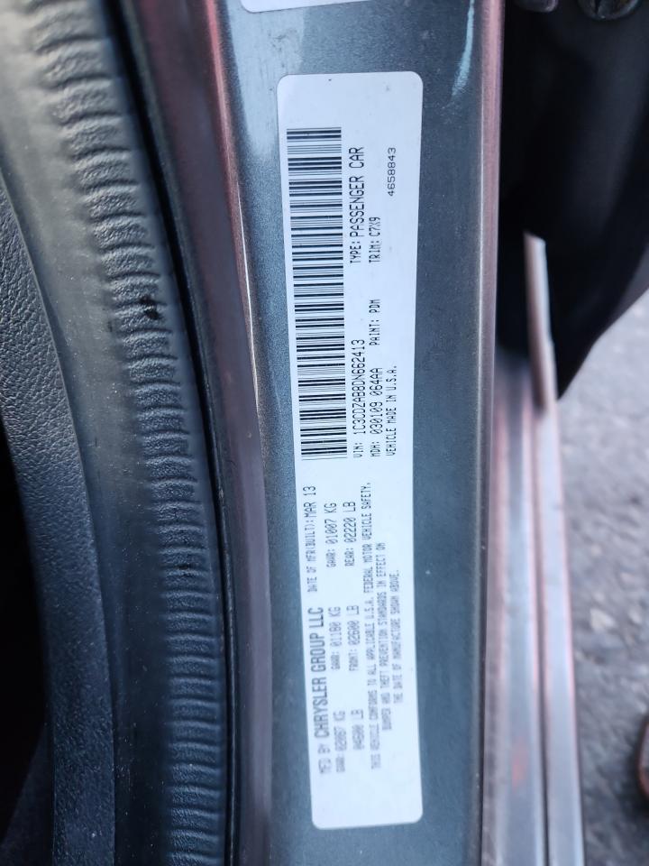 2013 Dodge Avenger Se VIN: 1C3CDZAB8DN662413 Lot: 91263935