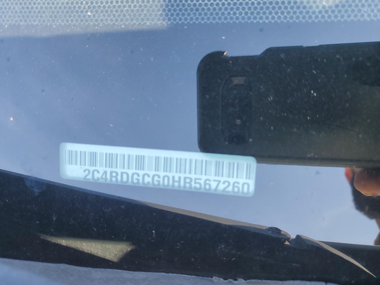 2017 Dodge Grand Caravan Sxt VIN: 2C4RDGCG0HR567260 Lot: 91235075