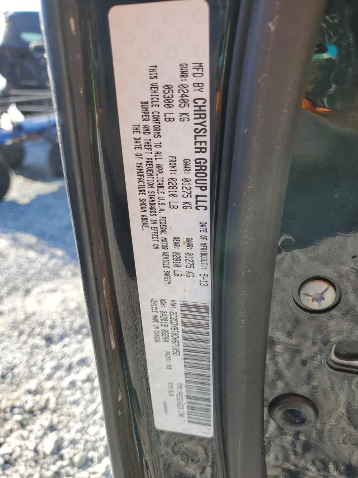 2013 Dodge Challenger R/T VIN: 2C3CDYBT0DH671052 Lot: 92800825