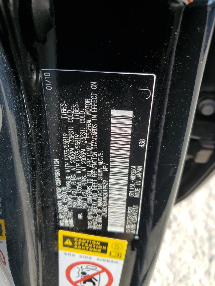 2010 Lexus Rx 450H VIN: JTJBC1BA4A2019939 Lot: 90990505