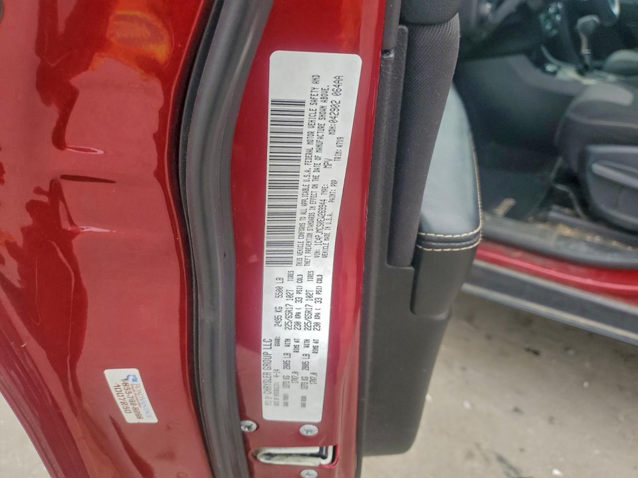 2014 Jeep Cherokee Latitude VIN: 1C4PJMCS0EW269944 Lot: 93597895