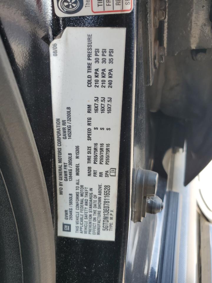 2007 Hummer H3 VIN: 5GTDN13E078116528 Lot: 93304235