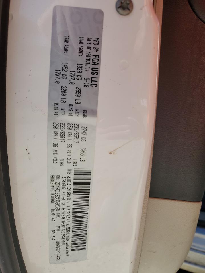 2019 Chrysler Pacifica Touring L VIN: 2C4RC1BG2KR560528 Lot: 92297195