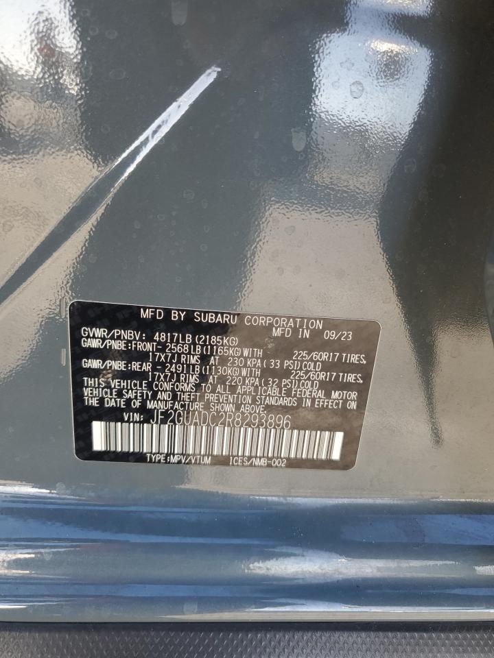 2024 Subaru Crosstrek Premium VIN: JF2GUADC2R8293896 Lot: 91503305