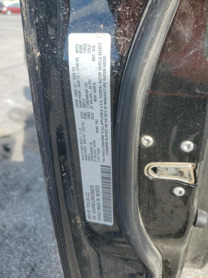 2022 Ram 2500 Big Horn/Lone Star VIN: 3C6UR5DL2NG204379 Lot: 91123945