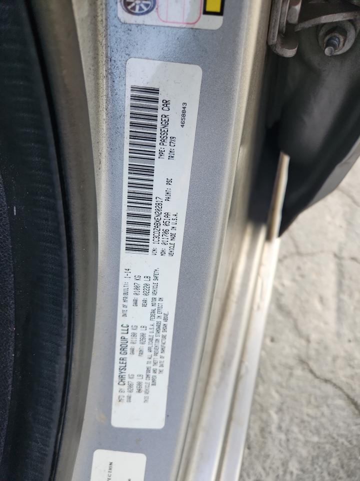 2014 Dodge Avenger Se VIN: 1C3CDZABXEN202817 Lot: 93149515