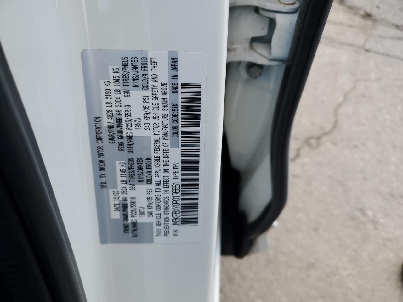 2023 Mazda Cx-5 Signature VIN: JM3KFBXY0P0176661 Lot: 91919245