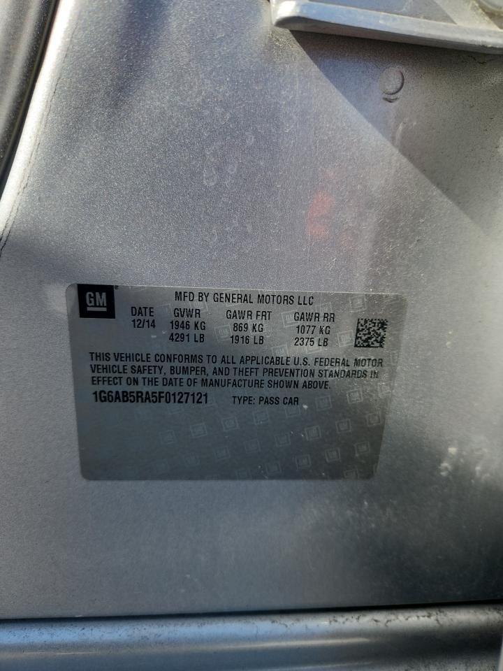 2015 Cadillac Ats Luxury VIN: 1G6AB5RA5F0127121 Lot: 91877155