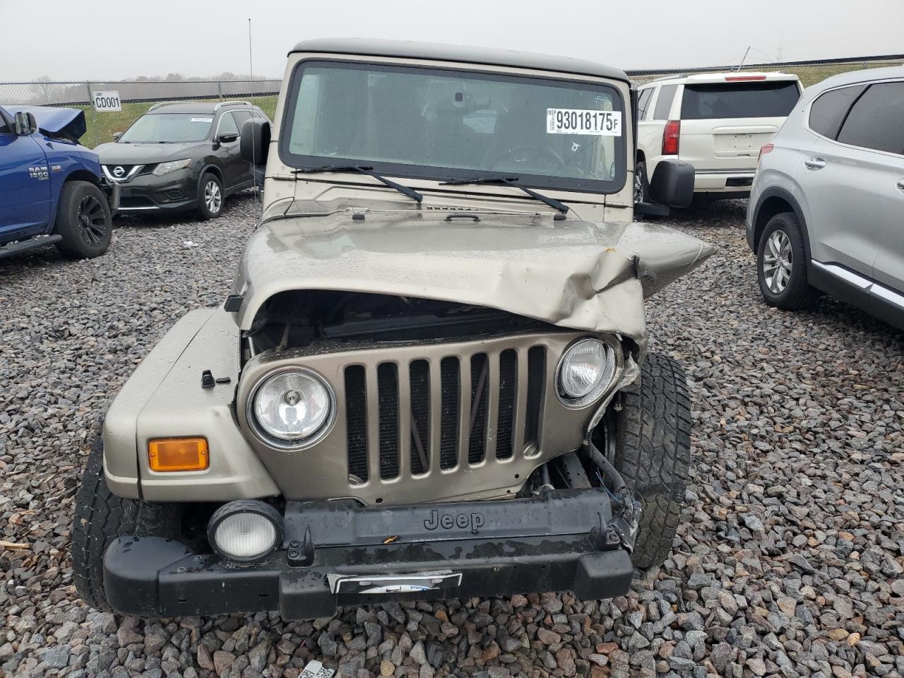 2003 Jeep Wrangler / Tj Sahara VIN: 1J4FA59S63P369086 Lot: 93018175