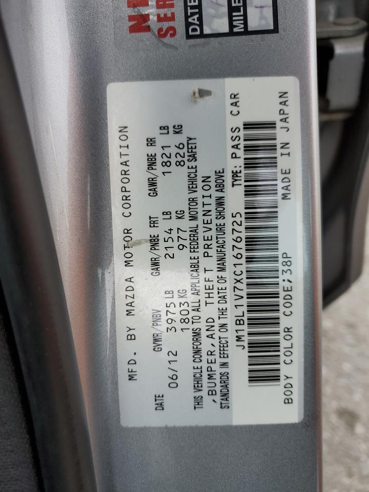 2012 Mazda 3 I VIN: JM1BL1V7XC1676725 Lot: 91410915