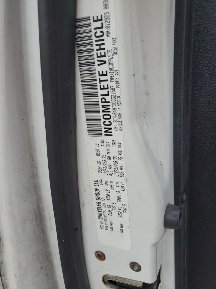 2013 Ram 2500 St VIN: 3C7WR4AT3DG521587 Lot: 92241545