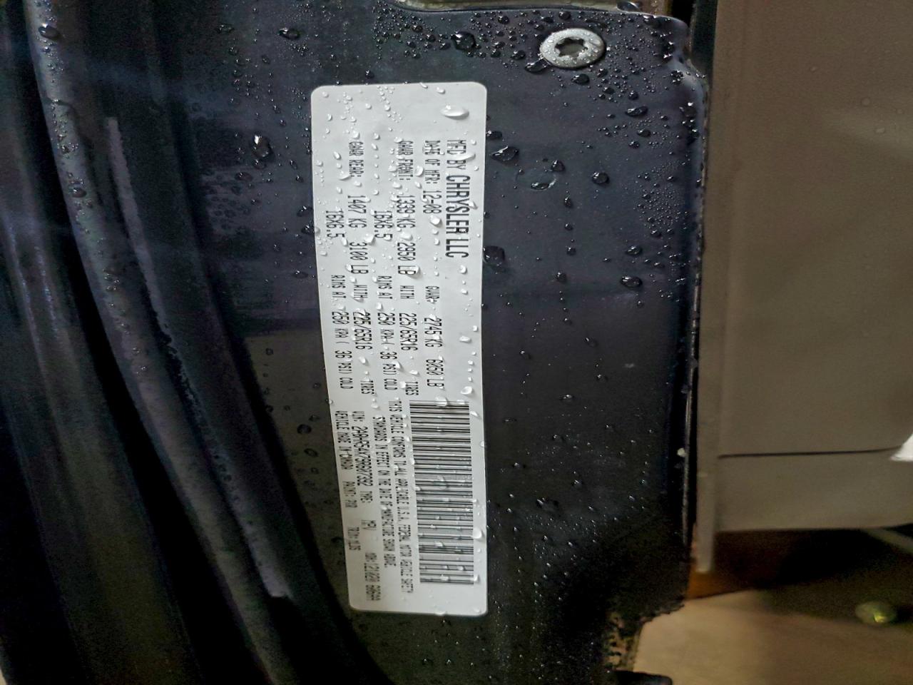 2009 Chrysler Town & Country Touring VIN: 2A8HR54X79R607392 Lot: 94718595