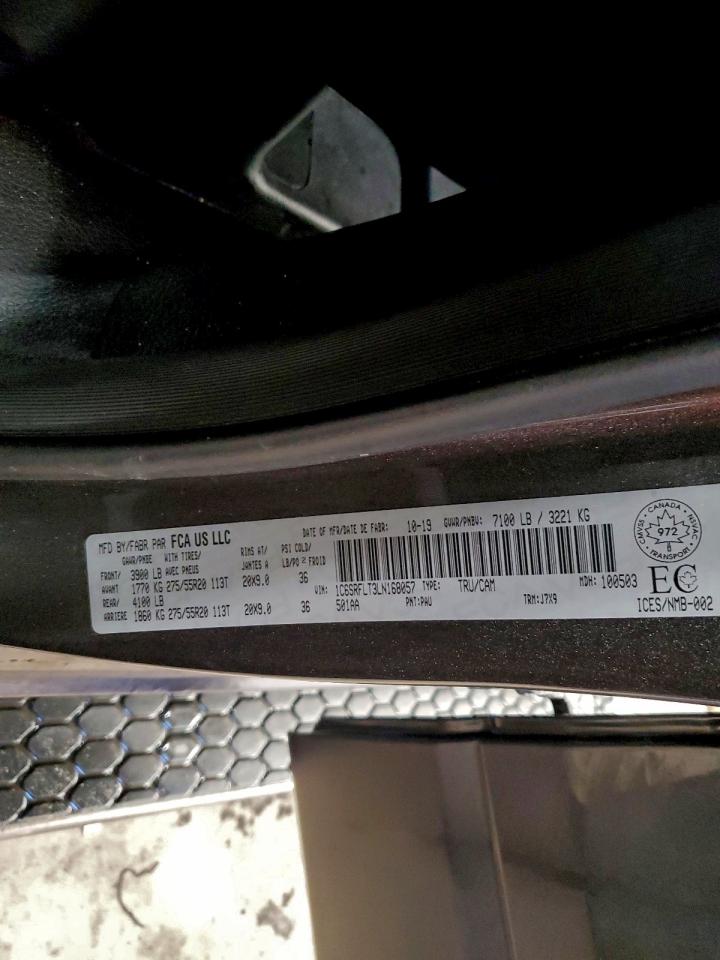 2020 Ram 1500 Rebel VIN: 1C6SRFLT3LN168057 Lot: 94658755