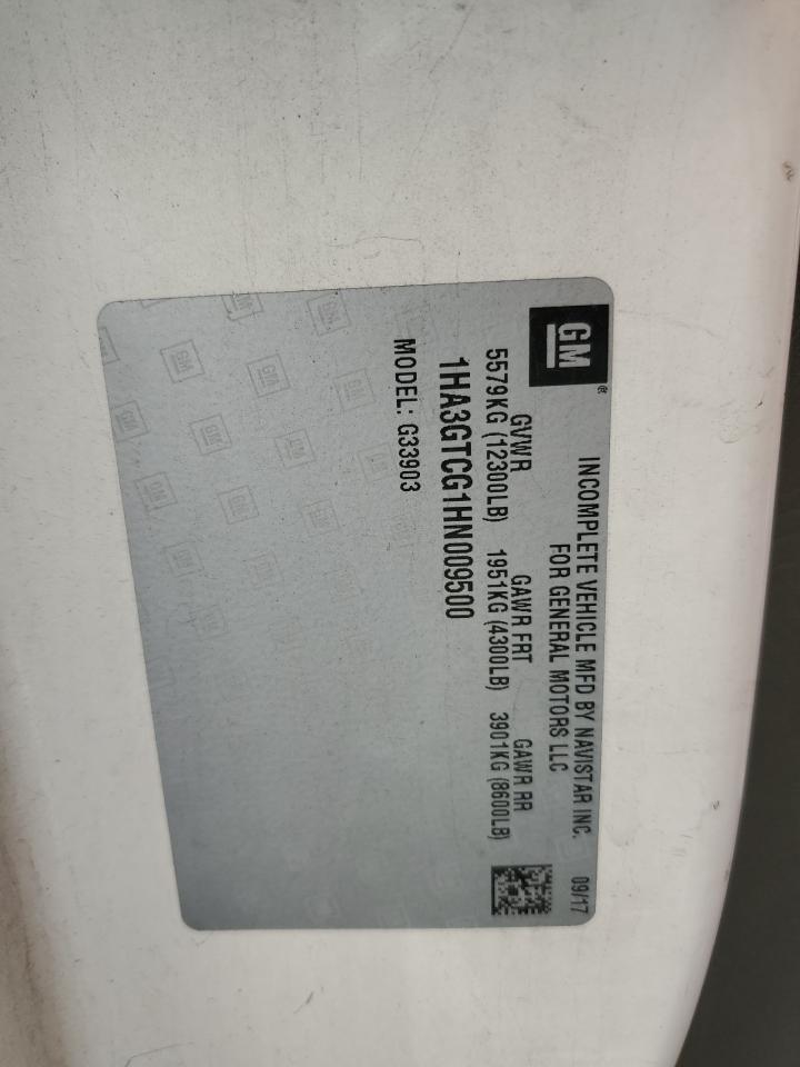 2017 Chevrolet Express G3500 VIN: 1HA3GTCG1HN009500 Lot: 90645595