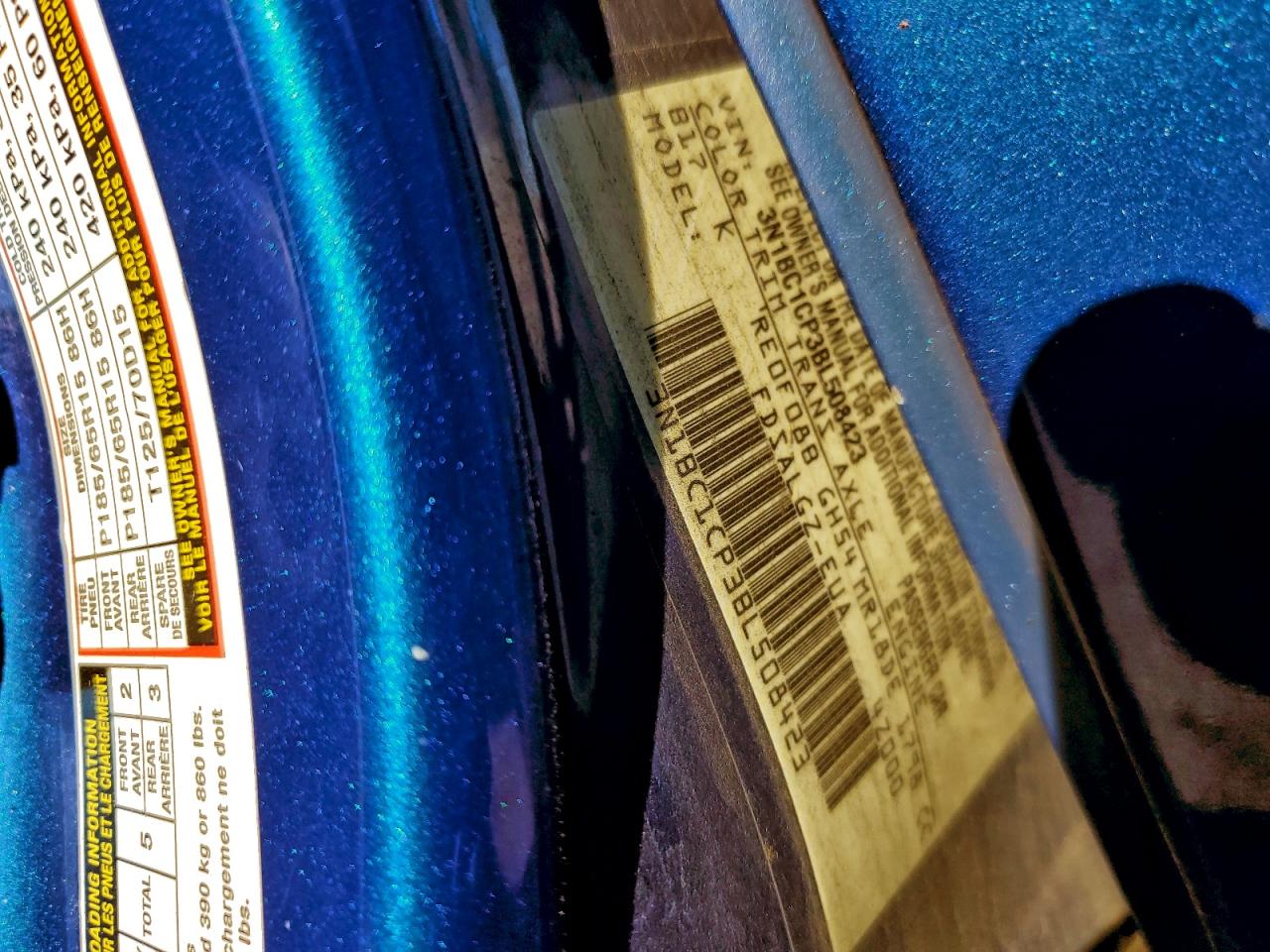 2011 Nissan Versa S VIN: 3N1BC1CP3BL508423 Lot: 94590155