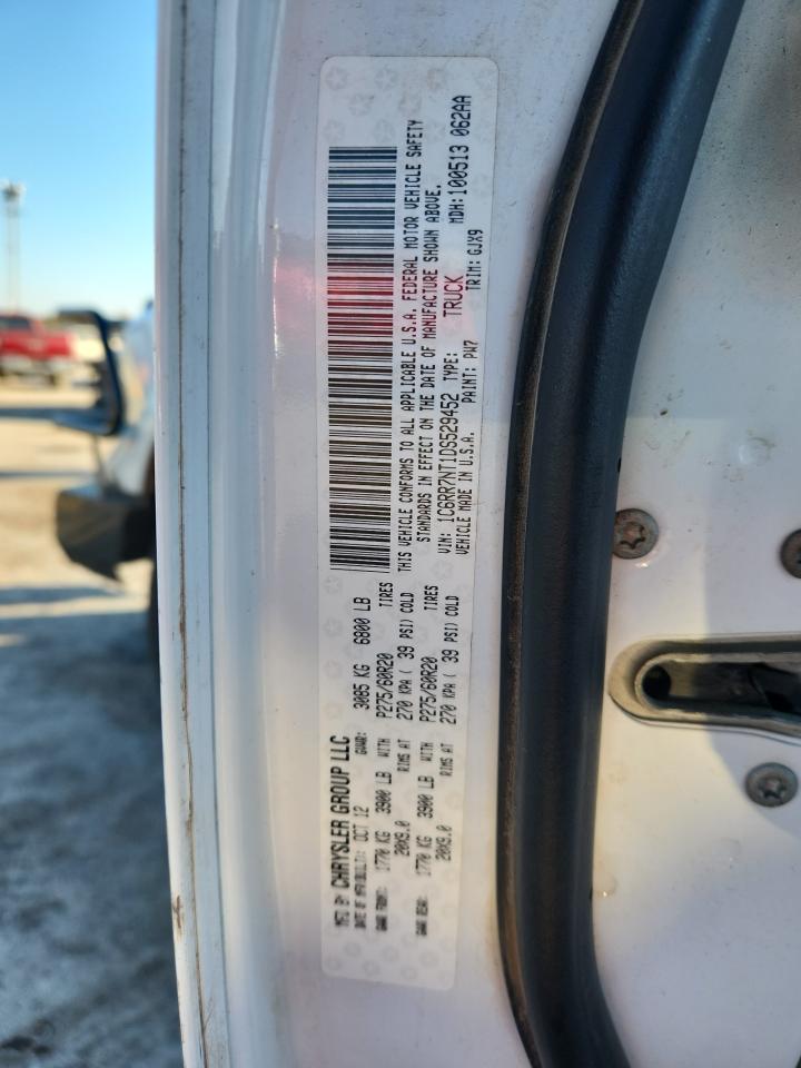 2013 Ram 1500 Laramie VIN: 1C6RR7NT1DS529452 Lot: 92410175