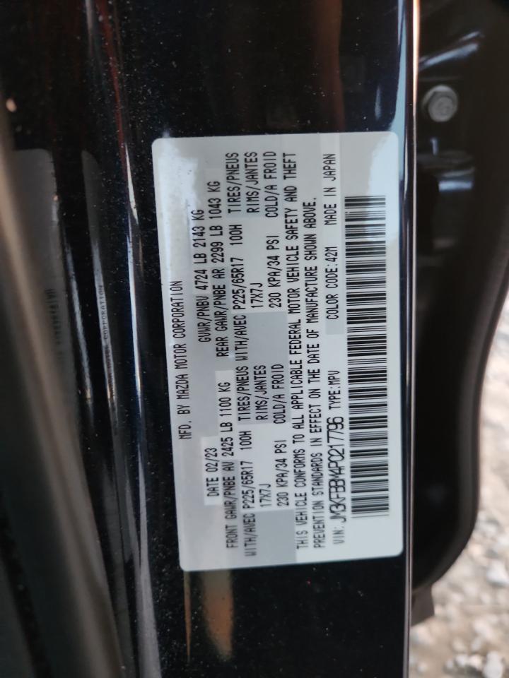 2023 Mazda Cx-5 Select VIN: JM3KFBBM4P0217796 Lot: 91238035