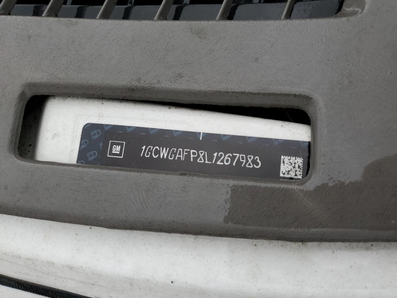 2020 Chevrolet Express Delivery Van VIN: 1GCWGAFP8L1267983 Lot: 93765975