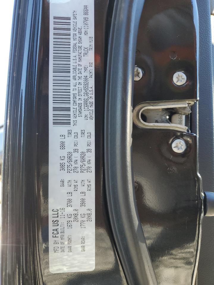 2017 Ram 1500 Slt VIN: 1C6RR6LG6HS592004 Lot: 91267275