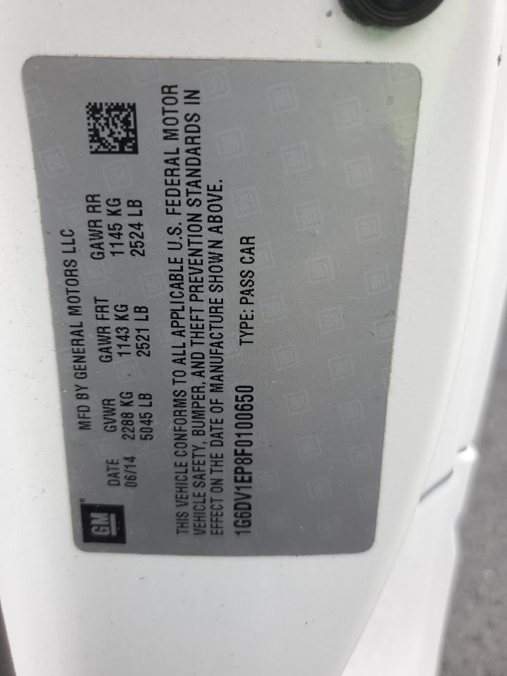 2015 Cadillac Cts-V VIN: 1G6DV1EP8F0100650 Lot: 93624855