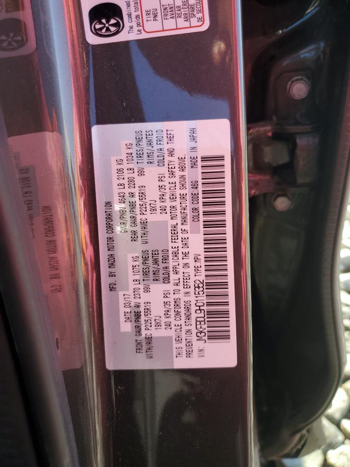 2017 Mazda Cx-5 Grand Touring VIN: JM3KFBDL9H0115352 Lot: 89663295