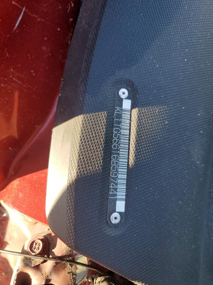 2006 Chevrolet Aveo Lt VIN: KL1TG56616B597441 Lot: 93419835