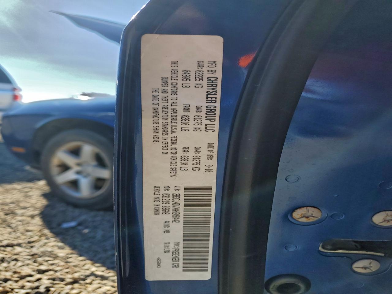 2010 Dodge Challenger Se VIN: 2B3CJ4DVXAH208442 Lot: 94759925