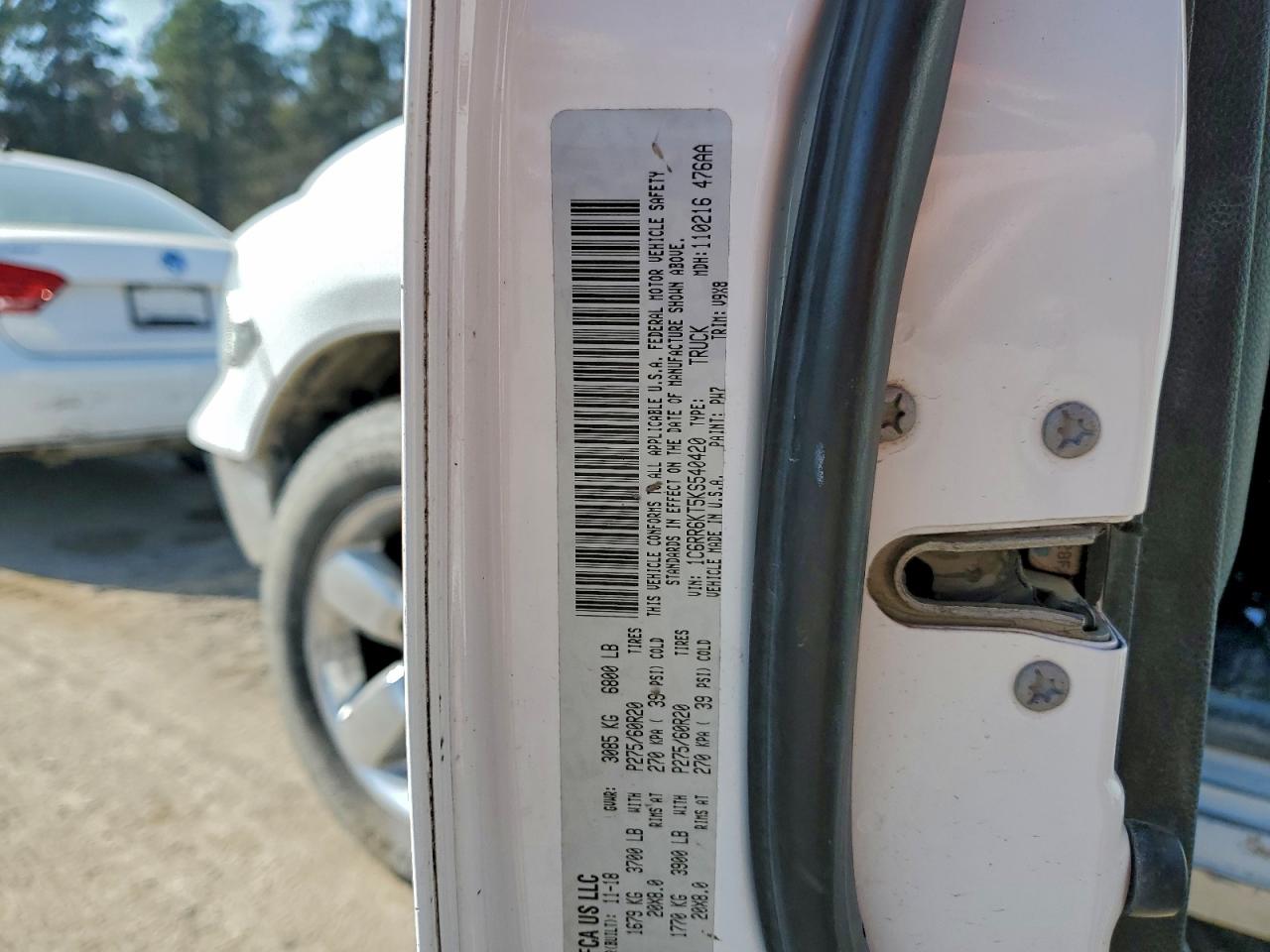 2019 Ram 1500 Classic Tradesman VIN: 1C6RR6KT5KS540420 Lot: 94078335