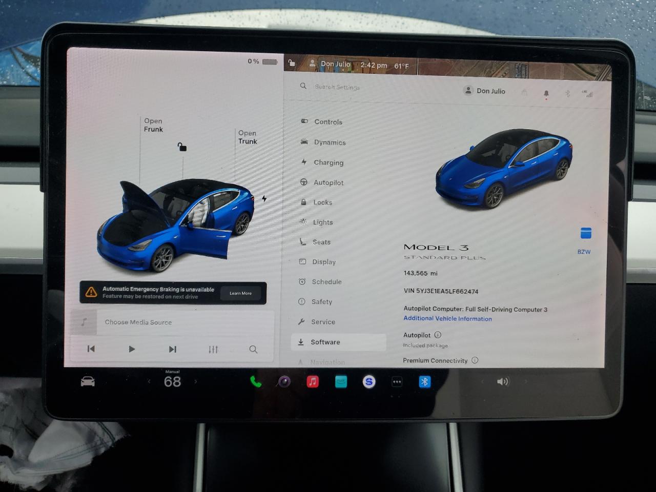 2020 Tesla Model 3 VIN: 5YJ3E1EA5LF662474 Lot: 93844315